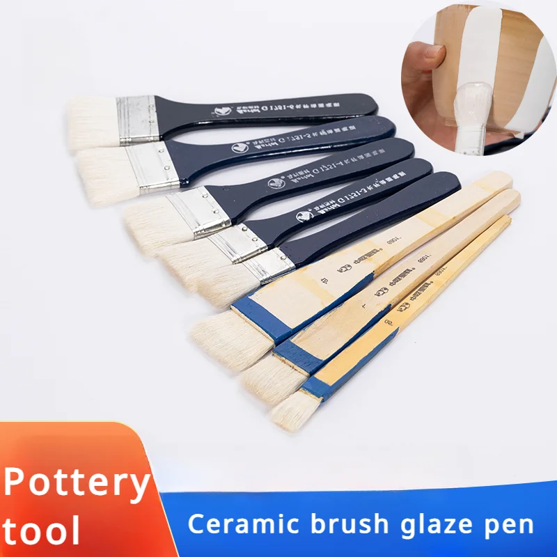 Pottery Brush Glaze Pen Underglaze Pigment Makeup Clay Tinted Brush DIY Ceramic Handicrafts Painting Glazing Subsidiary Tools