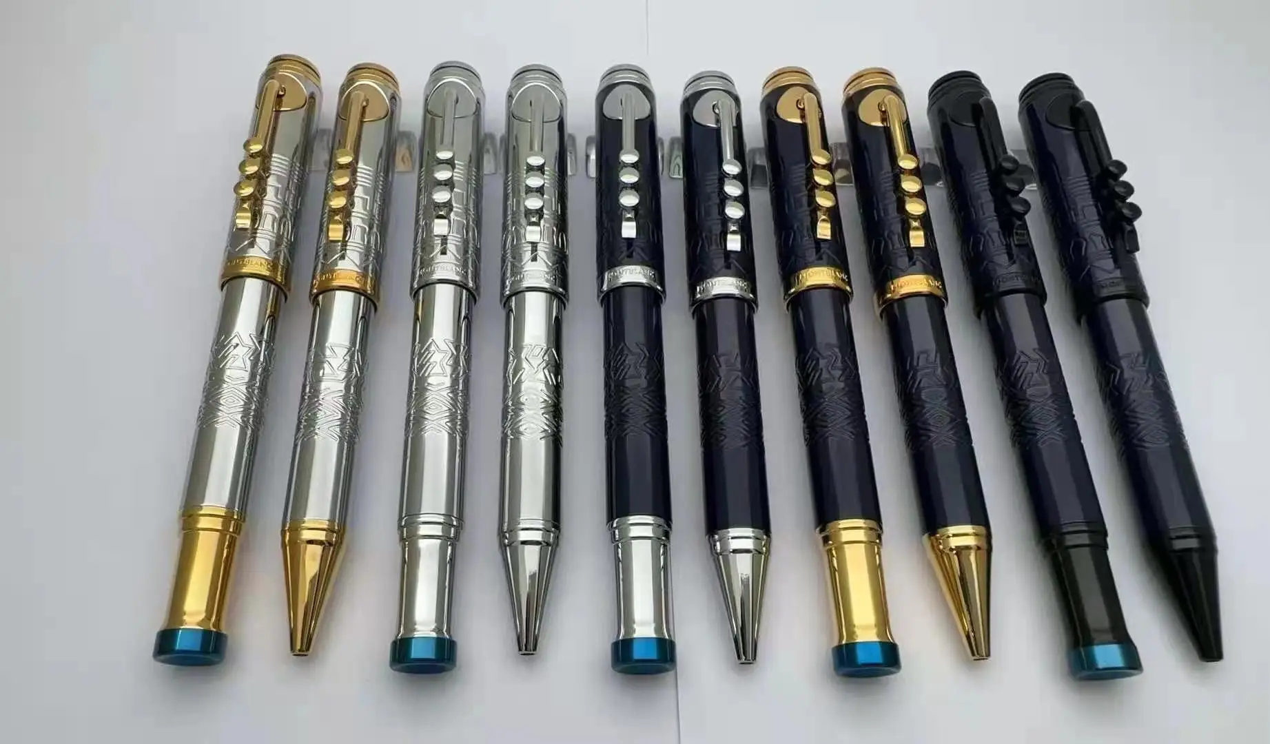 

Акция, отличные персонажи Miles с тонкой гравировкой, джазовый узор, незабываемый, несколько шариковых ручек Davis, вариант в коробке для ручек-роллеров