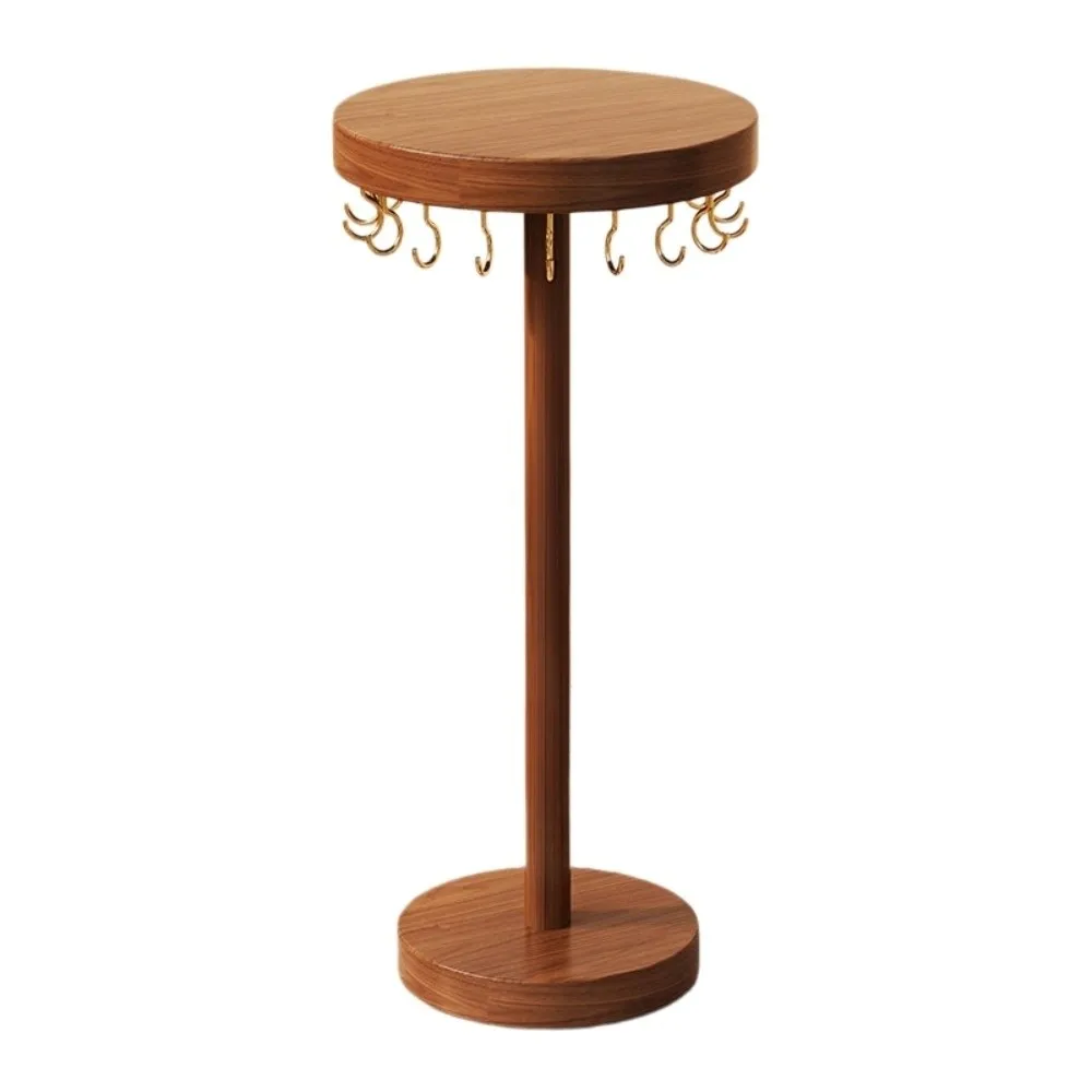 Round Calligraphy Brush Hanger Desktop Storage Traditional Writing Brush Organizer Wood Color Multifunctional