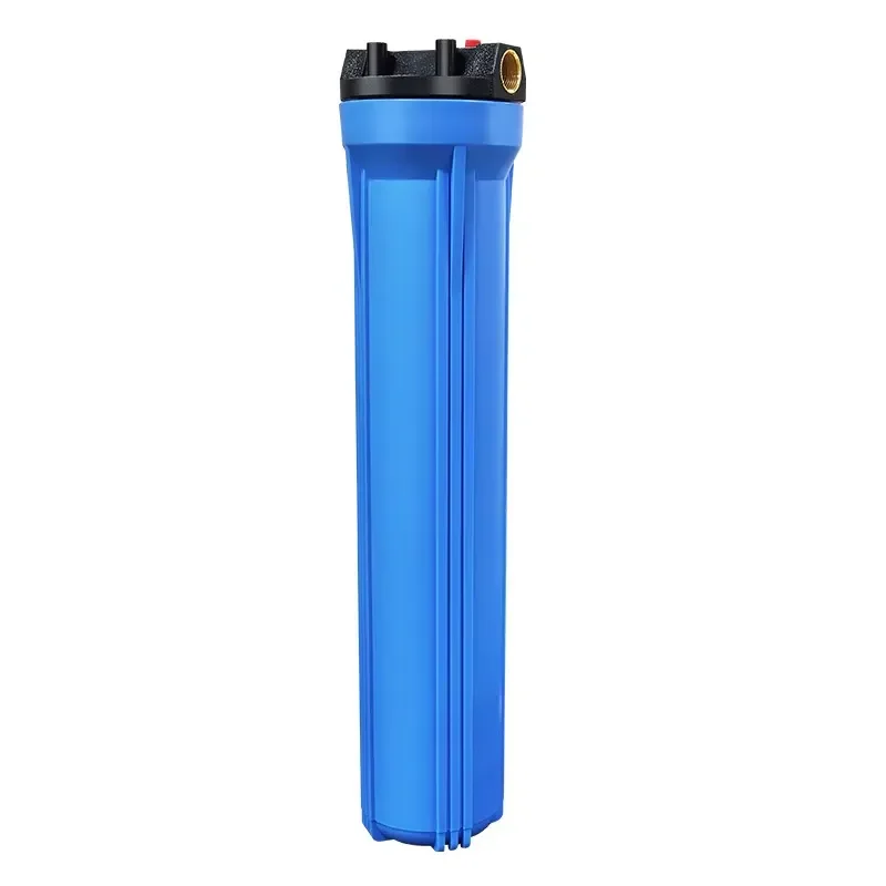 Commercial 20 Inch Pressure Vessel Water Filter 100L/Hour Large Flow Industrial Pre-Filter Blue Whole House Water Purifier