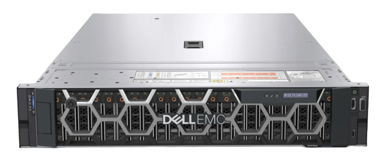 PowerEdge R750 2U Rack Server with Xeon Processor 32GB DDR4 Memory SSD & HDD 2TB Hard Drive in Stock