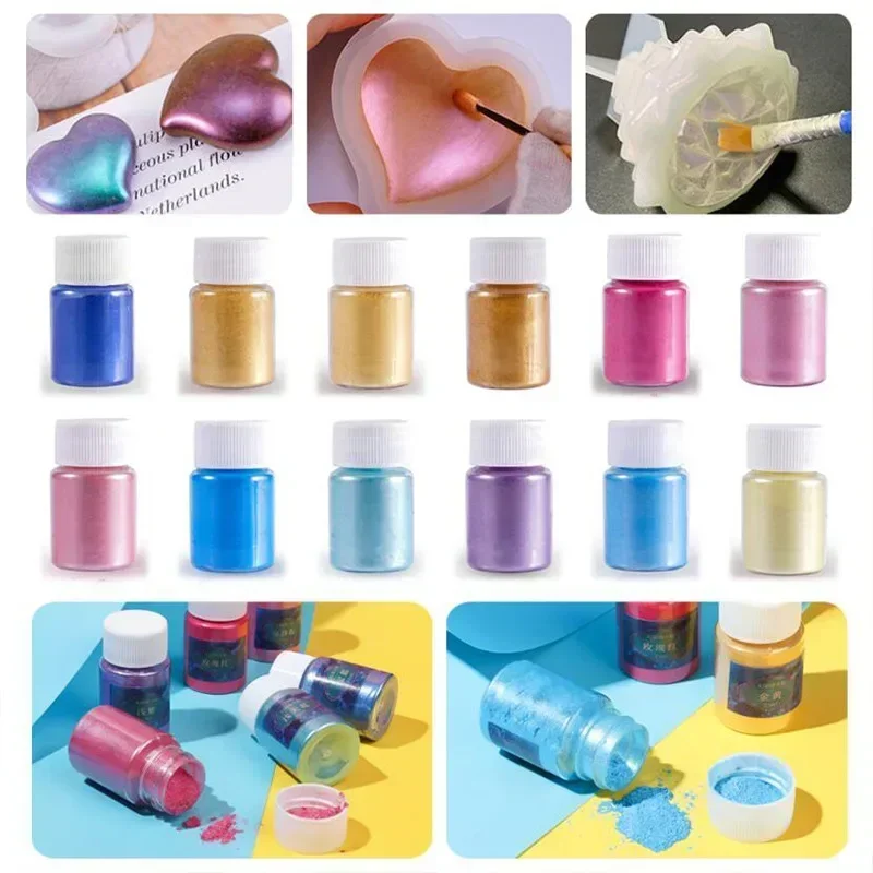 5G/box 1-28color  DIY Soft Ceramic Polymer Clay Glitter Chrome Powder Dust Decoration Polymer Clay for Jewelry Making