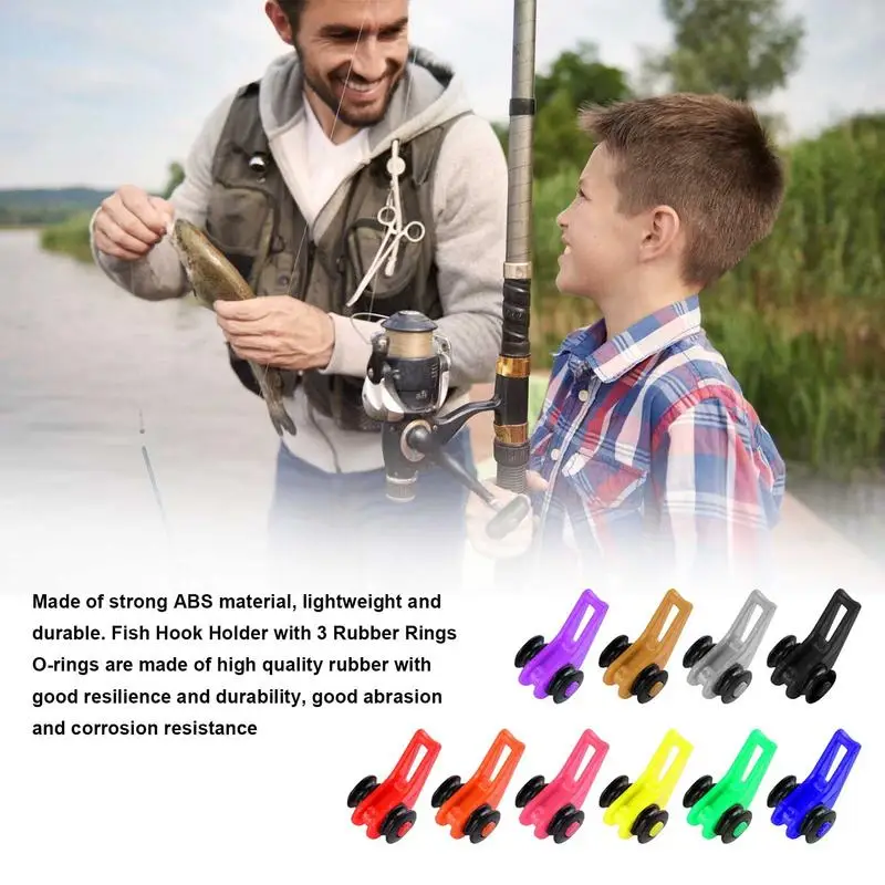 Fishing Rod Hook Keeper 10 Pieces Fish Lure Bait Holders Prevent Line From Tangling Hold Fishing Lures And Prevent Line Snagging