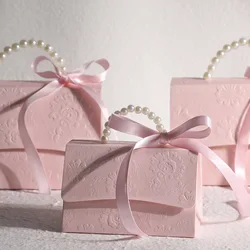 5pcs Ins Flower Candy Box Mini Packaging Bags Paper Box for Gift Set Box Small Gift Bags Wedding Favors Party Decor