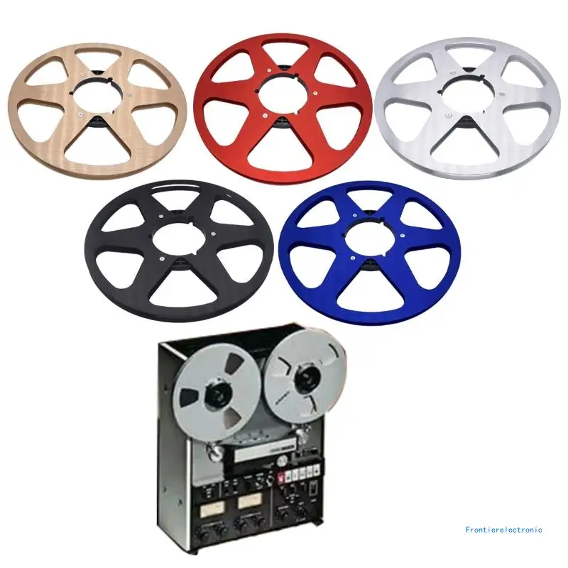 New 1/4 10 Inch Empty Tape Reel Nab Hub Reel-To-Reel Recorders Accessory Empty Aluminum Disc Opening Machine Parts DropShipping