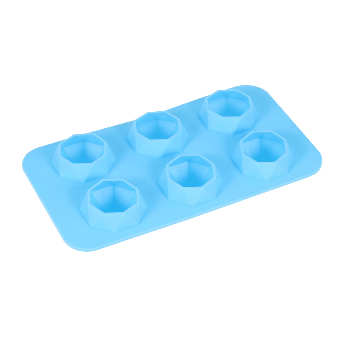 

6 Lattices Diamond Shape Ice Cube Trays Silicone Molds for DIY Making Ice Pudding Jelly Candy Kitchen Bar Tools