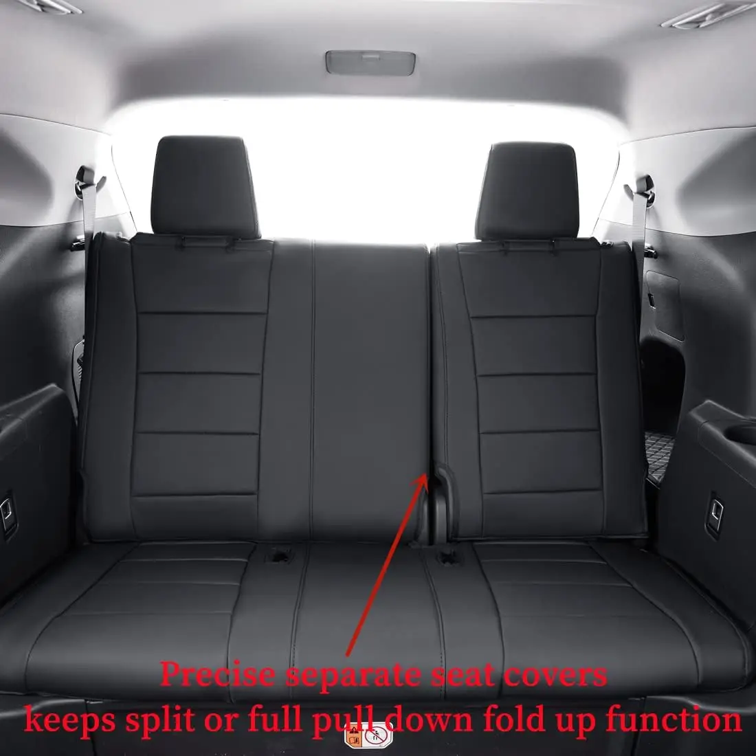 Coverdream Highlander Car Seat Covers Custom Fit Toyota Grand Highlander 2014-2026 XLE/Limited/Platinum 7/8 Seats Waterproof Full Set Seat Protector
