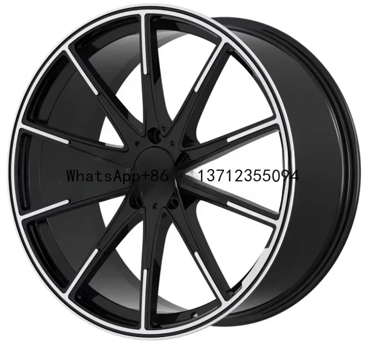 Forged Wheels Black Machining New Style Face Alloy 18 19 20 21 22 23 24 inch Rims 5X114.3 5X112 5X120 Passenger Car Wheels