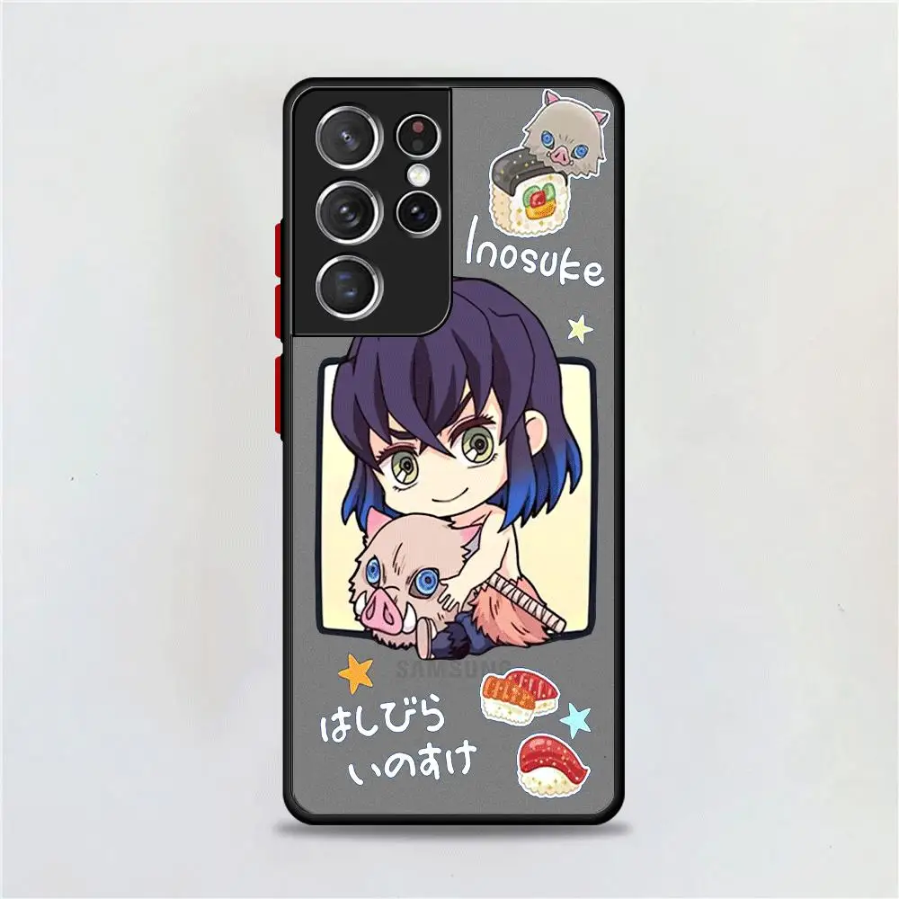 Custodia per telefono per Samsung Galaxy S22 5G S9 S20 FE S10 S23 Ultra S21 Plus S10 Lite Demon Slayer cute