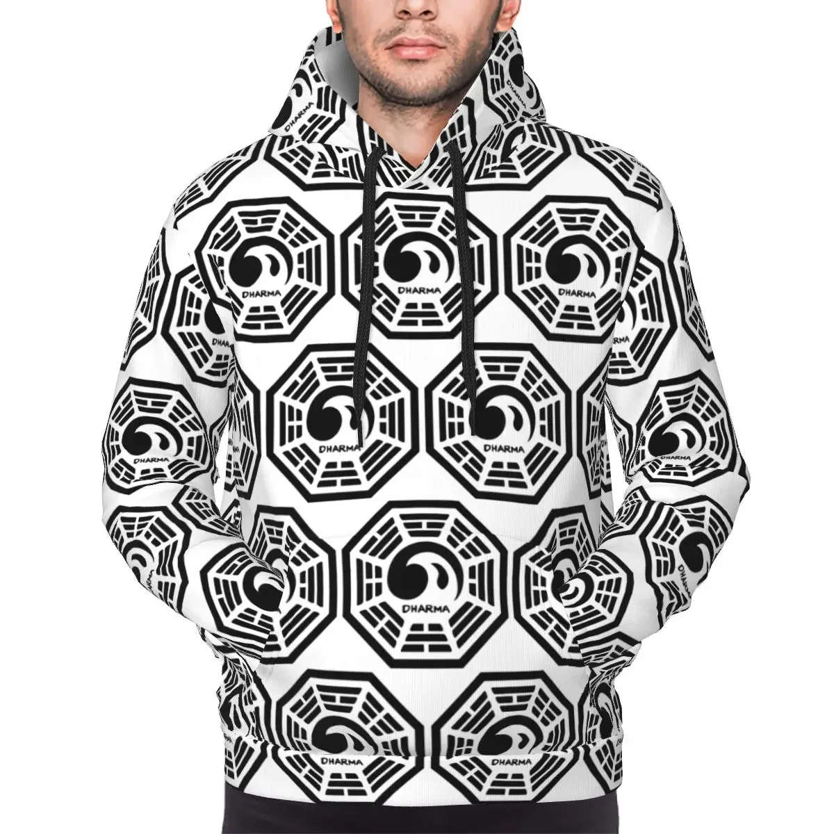 

Толстовка с капюшоном Lost Dharma Initiative The Tempest, пуловер в стиле хип-хоп, осень-зима, мужская и женская толстовка, топы с длинными рукавами