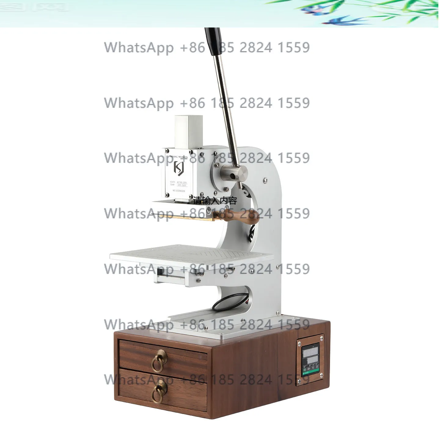 Infr ared crosshair manual electronic eye multi-functional handmade leather PU hot stamping machine