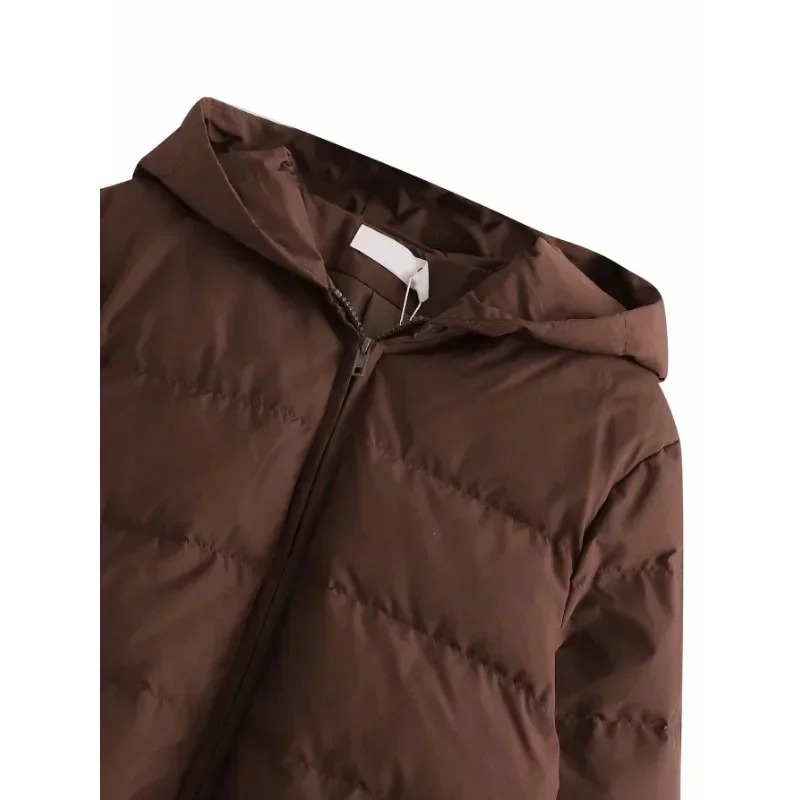 الخريف والشتاء أزياء عارضة مقنعين سترة قطنية قصيرة، اليد محشوة القطن الشتاء معطف المرأة، سترة، الملابس القطنية