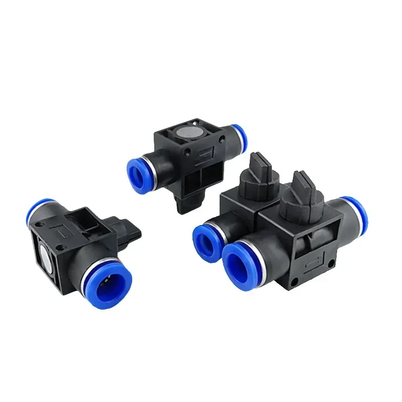 4mm 6mm 8mm 10 12 14 16 Mm Hose Tube Pneumatic Air Fitting Push To Connect Quick Release Tube Connector PU PY PE PV PK PZA HVFF