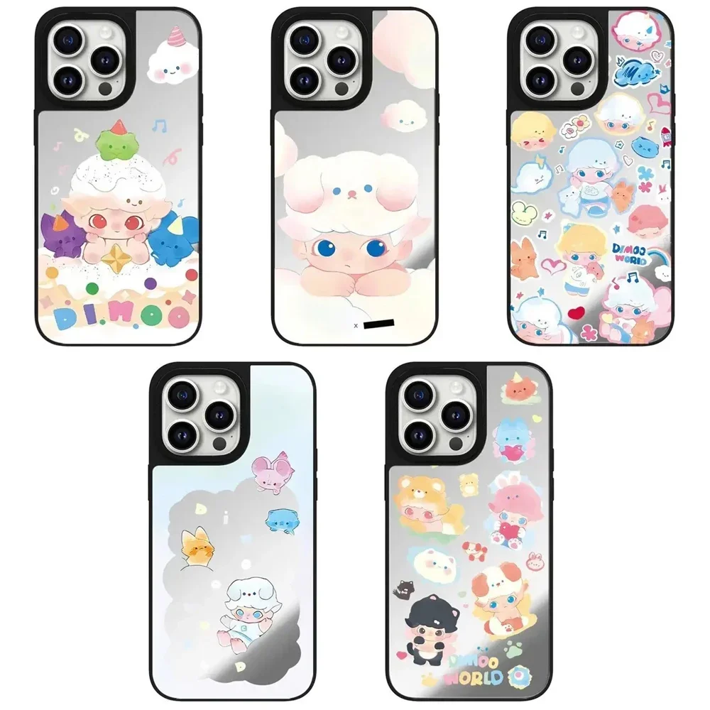 

Cartoon Doll Cloud Mirror iPhone 11 12 13 14 15 16 Pro Max Case - Protective iPhone Case with MagSafe