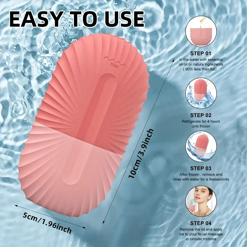 Reusable Ice Face Roller เครื่องมือความงาม Ice Facial Rollers แม่พิมพ์นวดหน้า Skin Care เครื่องมือ Contour LeakProof Facial Massager