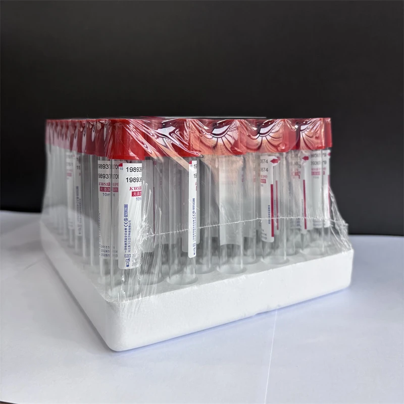 أنبوب جمع الدم العلوي الأحمر المعقم القابل للتصرف أنبوب عادي بدون أنبوب PRF منشط لاختبار المختبر أنبوب 5 مللي 10 مللي CGF