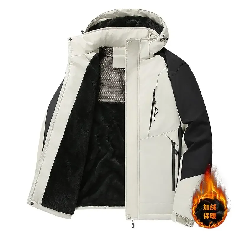 2026 Autumn Winter Fashion Sports Windproof Thick Warm Coat Men's Casual Loose Large Size High-Grade Cotton-Padded Jacket L-8XL