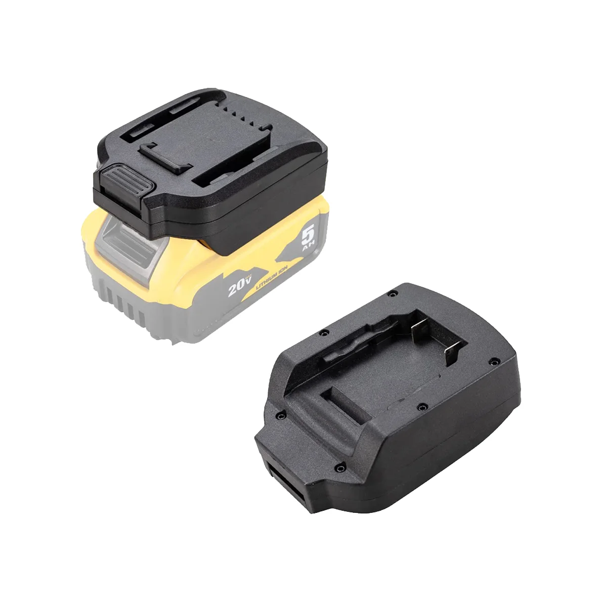 Bateria Adaptador para Dewalt 20V DCB Série Bateria Conversão, 6Pin Lithium Bateria Ferramenta Conversor