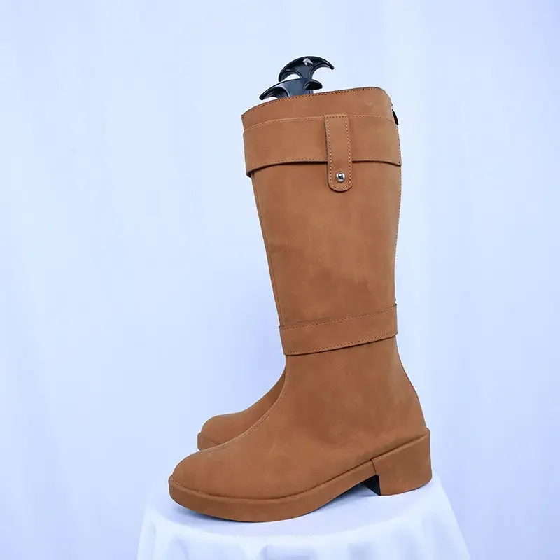 Frieren – bottes de Cosplay Anime Sousou No Frieren, chaussures de Cosplay, accessoires de Costumes d'halloween, sur mesure, taille 36-43