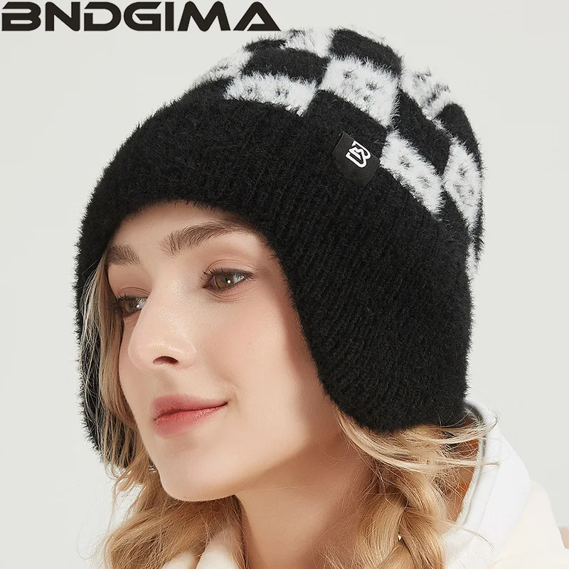 

BNDGIMA Thermal Ski Beanie Helmet Liner Warm Knit Winter Hat for Men and Women Outdoor Sports Running Fleece Skull Cap