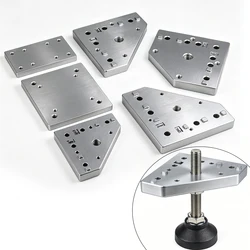 Swivel Caster Mouting Plate 2020 3030 4040 Aluminum Alloy Profile End Connection Plate for 20/30/40/ Series Aluminum Profiles