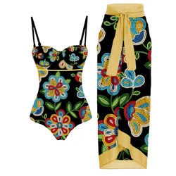 Tankini Women Swimming Suits Swimwear Patchwork Summer Swiming Suit 2024 Luxury With Skirt Tight Cover Up Brazilian Biquini Set