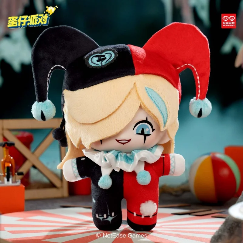 Original Eggy Party Blazing Clown Aba Plush Doll Bag Pendant Head Can Rotate Soft Stuffed Collectible Character Toy For Game Fan