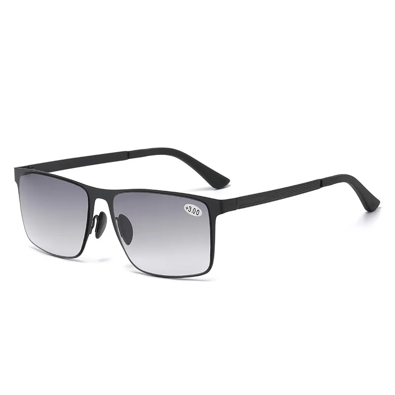 Frauen Männer Mode Bifokale Lesebrille Multifunktionale Vintage Presbyopie Brillen UV Schutz Sonnenbrille Shades + 1,0 + 3,5