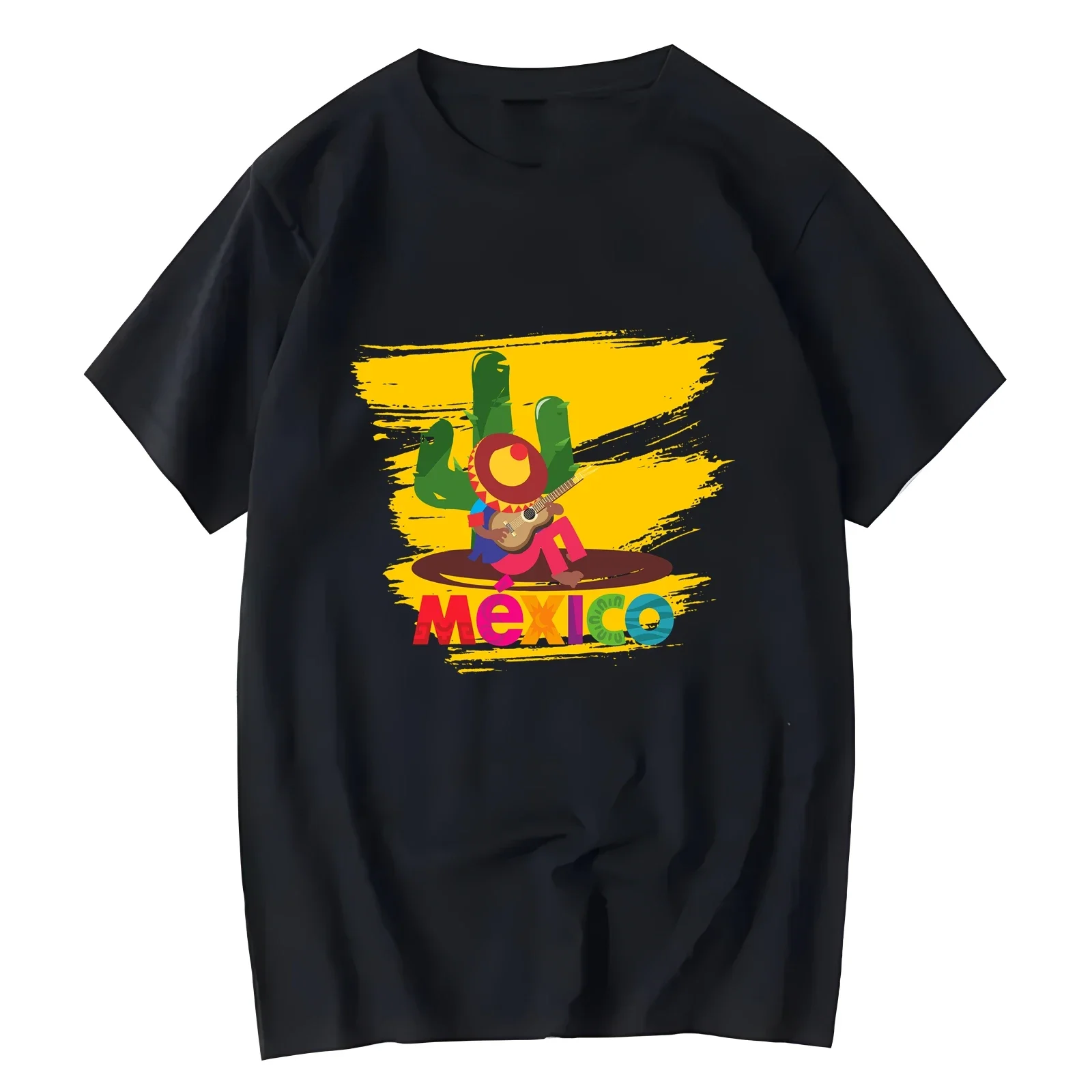 VIVI MEXICO- Celebrating Mexico's Independence Day Printed Street Casual Tops, Short Sleeved T-shirts for Both Men and Women