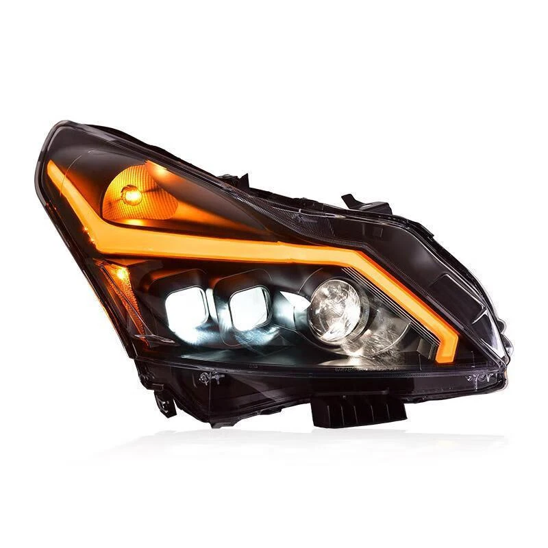 LED Lens Light for Infiniti G37 2010-2015 Headlight Assembly G25 Modified GTR Daytime Running Light Turn Signal Car Accessories
