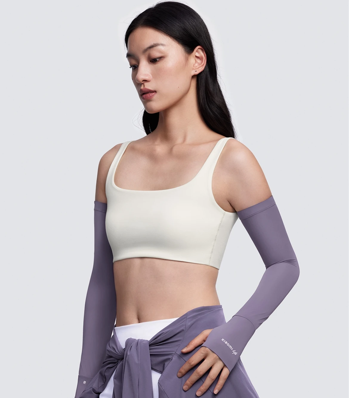 Mangas de hielo con protección solar Xiaomi Life, mangas de hielo simples de color sólido para ciclismo al aire libre, protección UV