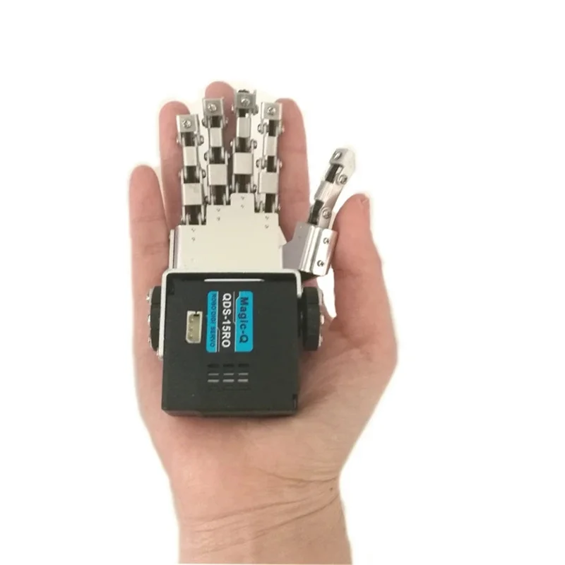 Mini Bionic Hand Humanoiden Roboter Arm Roboter Hand Fünf Finger Klaue Kralle Für Metall Manipulator Arm Greifer Smart DIY Zubehör – Detail 9
