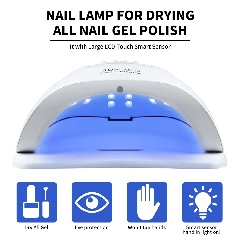 Uv Led Nagellamp 120W Nageldroger Met 4 Timer Instellingen Sneldrogend 36 Leds Manicure Lamp Voor Het Uitharden Van Alle Gel Nagellak