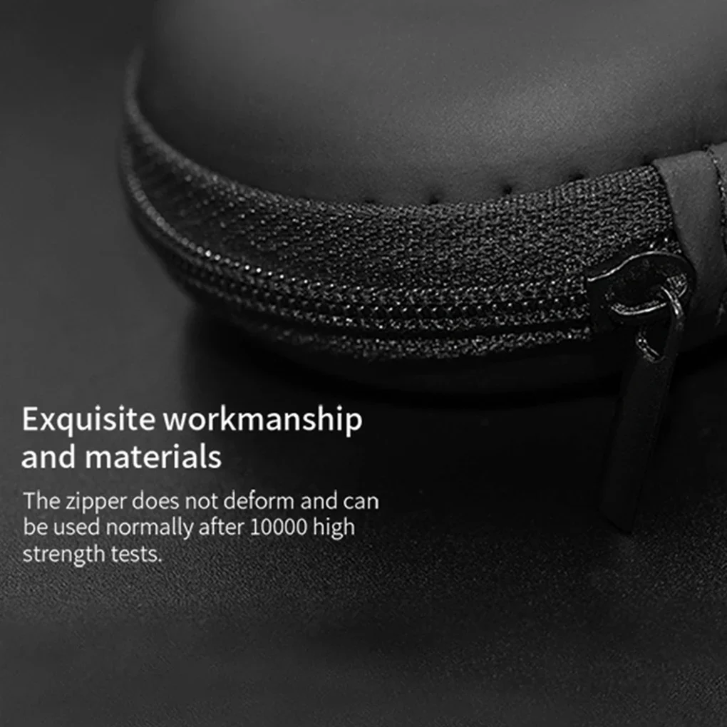 KZ-حقيبة تخزين بيضاوية أصلية لسماعات الرأس السلكية ، صندوق تخزين بو بسحاب ، علبة سماعات أذن ، صندوق سماعة رأس ، سماعة رأس موسيقية تحمل حقيبة ل KZ