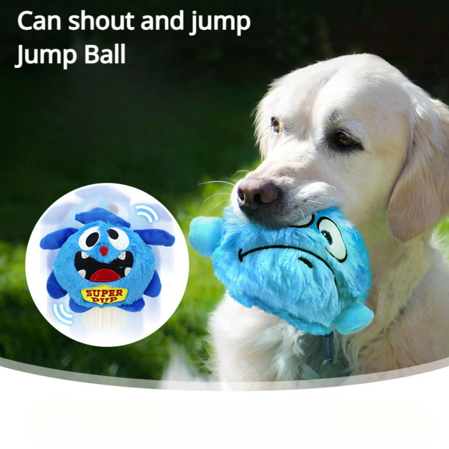 Joyful and Fun Engaging Electric Plush Dog Toy with Interactive Vibrating, Swinging, and Electronic Sound Features - A Vibrant P