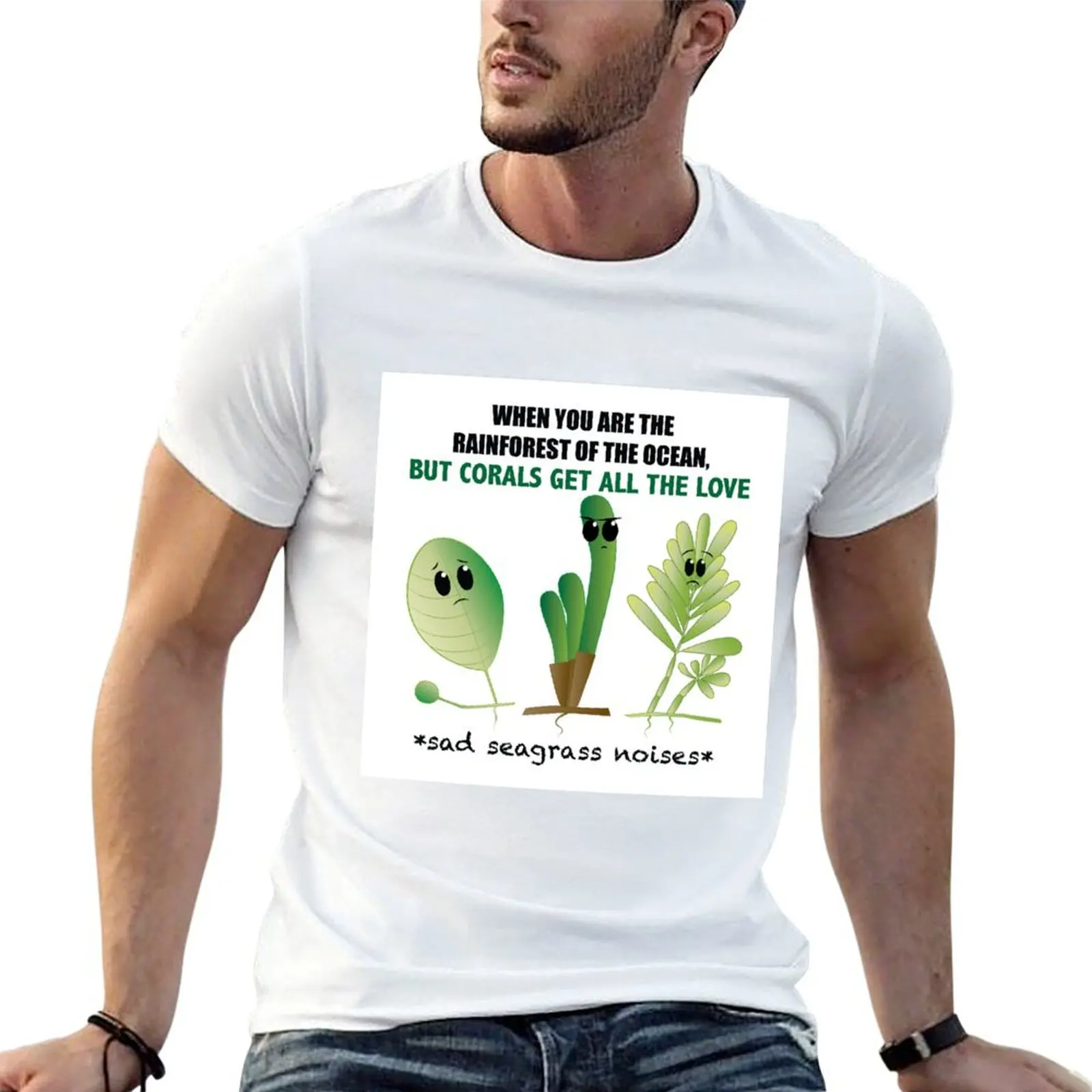 

Sad Seagrass Noises T-Shirt man t shirts for men casual t shirts for man cotton soft T-Shirt