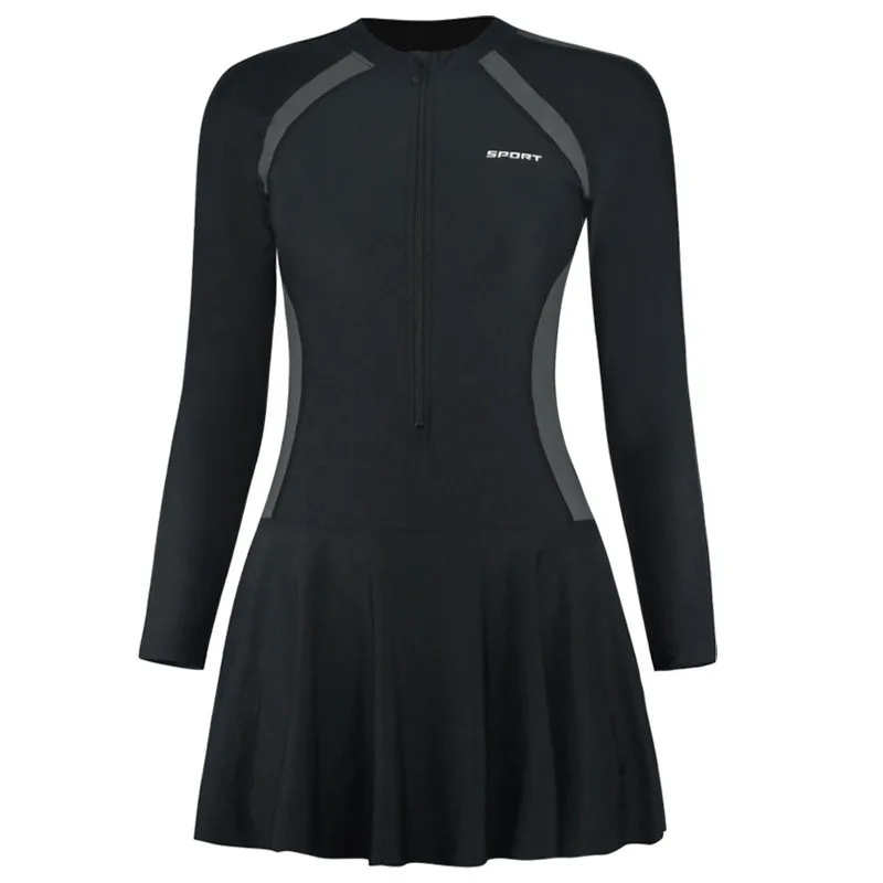 Traje de baño para mujer, conjunto de Bikini 2025, traje de baño fino de una pieza bonito y fresco, vestidos de playa para primavera, traje de protección solar de verano para niñas