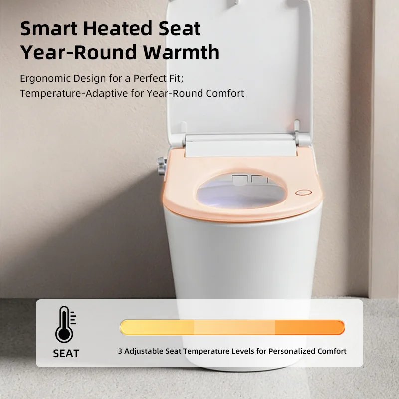 New self-cleaning square smart toilet cover, automatic flip toilet cover heating smart toilet cover