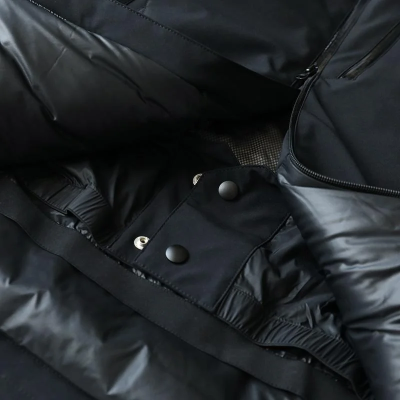 Moto 90% duvet d'oie blanche 800 bouffantes série extrêmement froide épais hiver hommes et femmes doudoune épaisse veste à capuche chaude