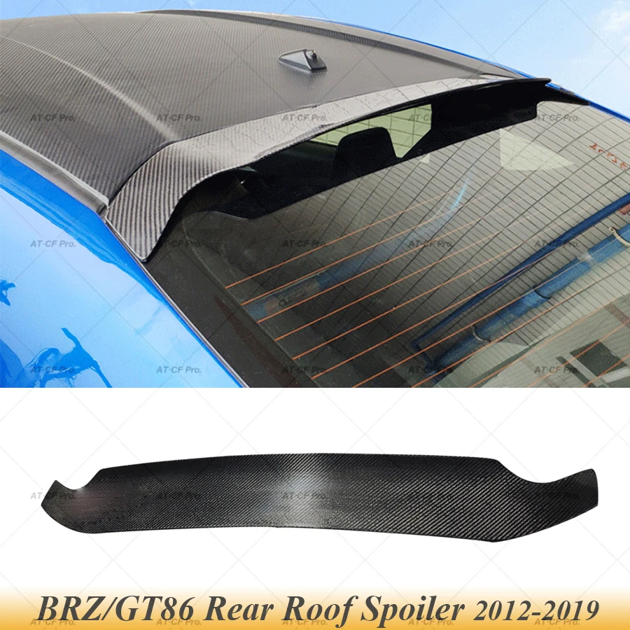 GT86 Real Carbon fiber Rear Roof Spoiler Sun Visor Spoiler Wing Car Styling Auto Bodykit For Subaru BRZ Toyota 86 GT86 2012-2019