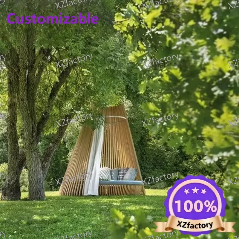 Factory Direct 2026 Top RatedResort All-weather Beach  Patio Outdoor Canopy Furniture Pool Adjustable Leisure Bed Modern Hotel W