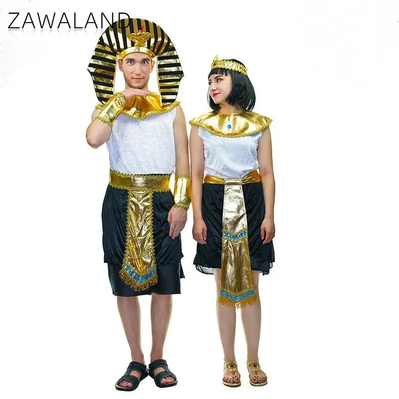 Zawaland-Cosplay Faraônico Egípcio para Homens, Festa, Fato, Carnaval, Roupas de Palco, Roupas