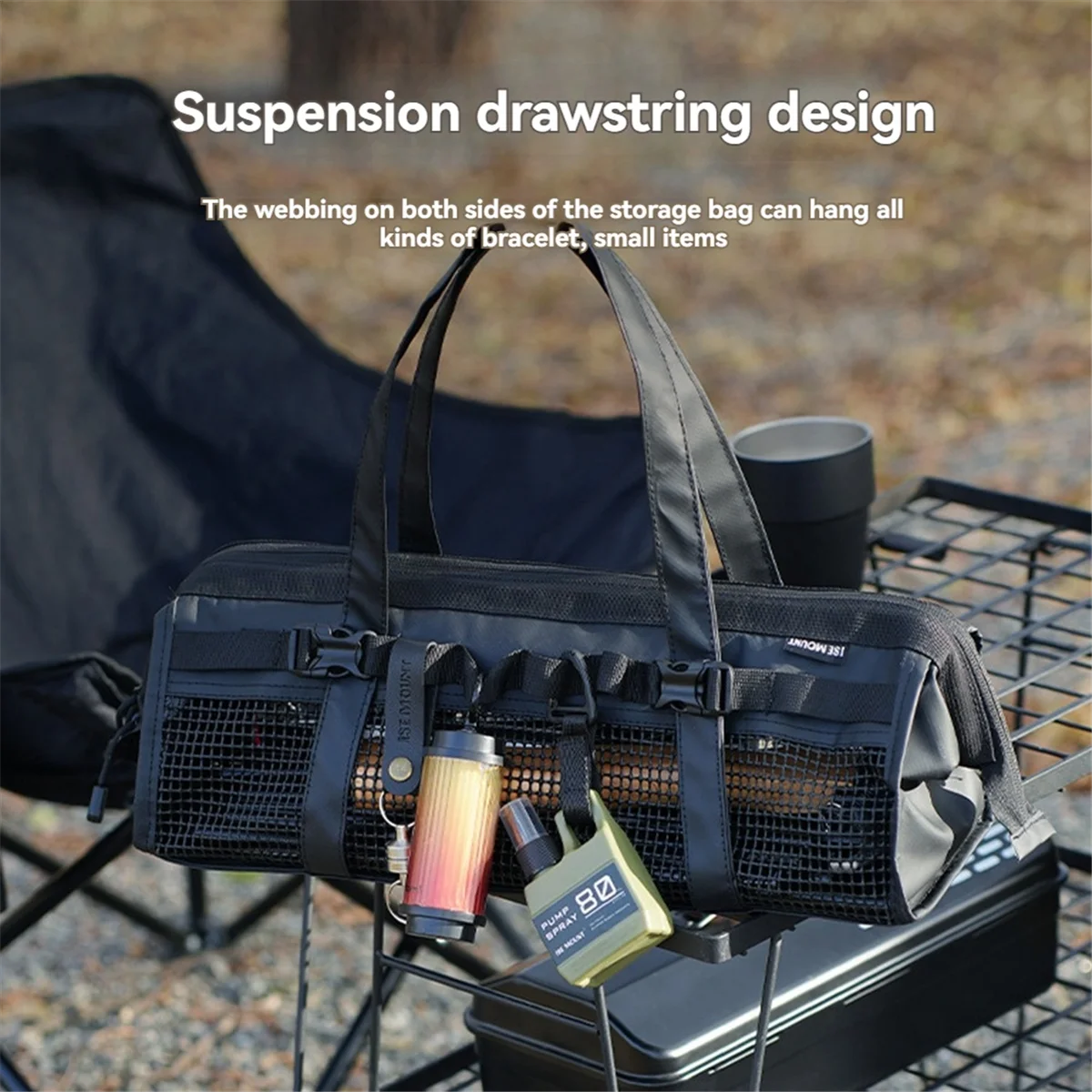 

Универсальная сумка для инструментов для кемпинга ISE MOUNT, большая вместительная сумка для хранения гвоздей для палатки