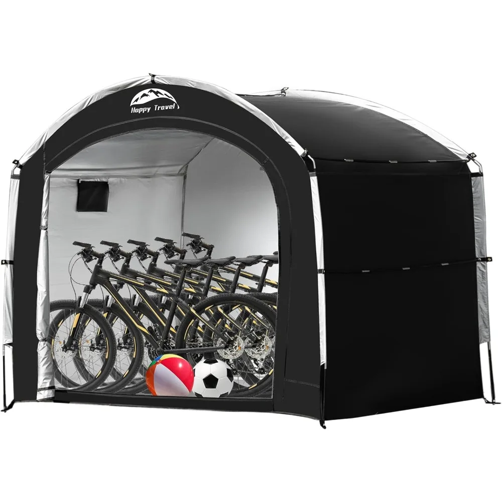 

Bike Storage Tent Shed,Large Outdoor Waterproof Bicycle Covers Shelter with Window for 2/4/6/8 Bikes,Oversized Outside Portable