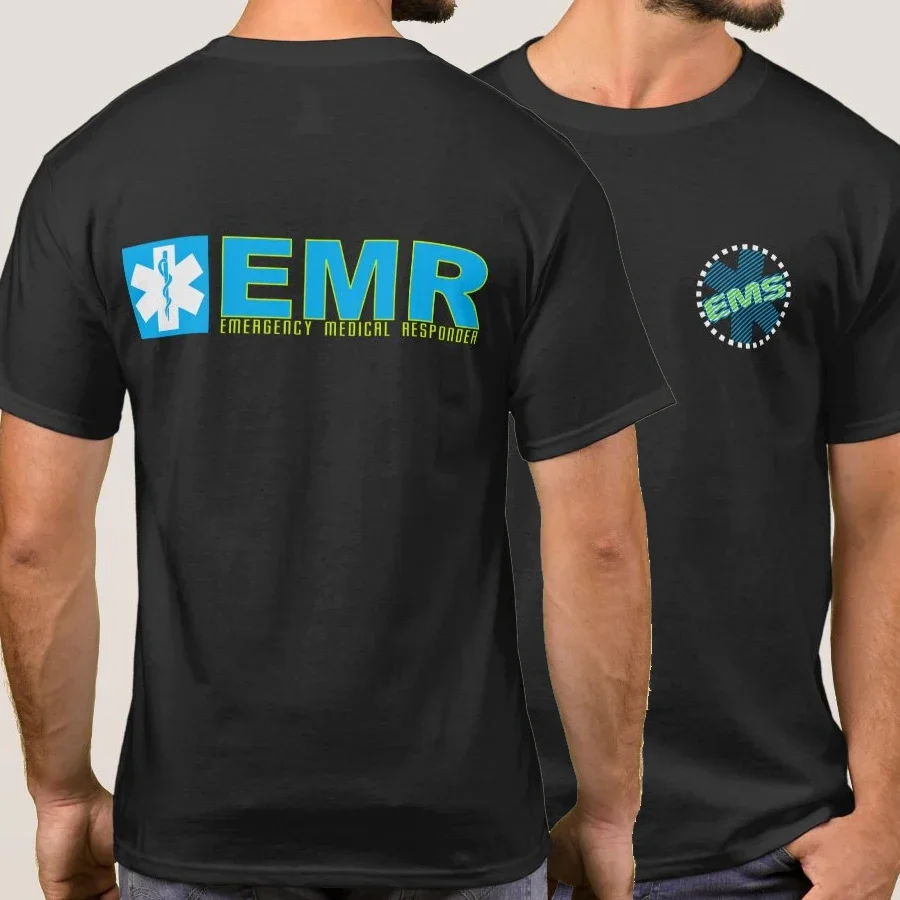 

Star of Life EMR Medical Responder Paramedics Duty Wear T Shirt. High Quality Cotton, Breathable Top, Loose Casual T-shirt S-3XL