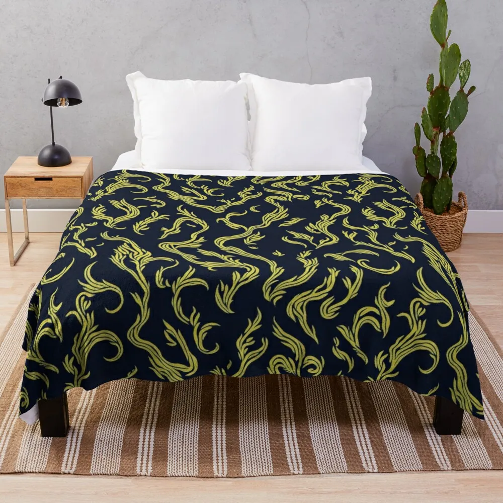 Vibrant Flourish Vines Throw Blanket Bed Fashionable Hair Polar for winter Blankets