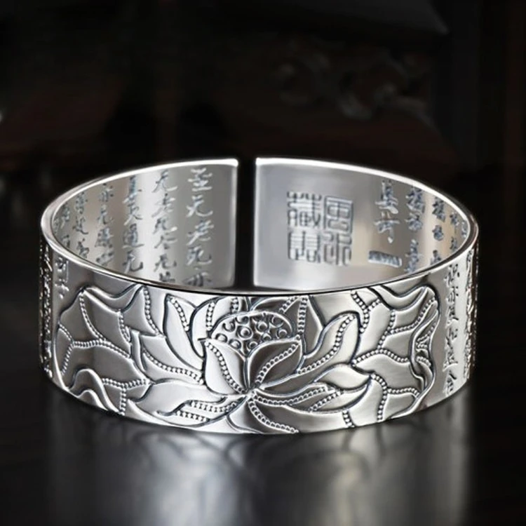 925 Sterling Silver Female Classic Bangle Circle Polishing Simple Open Bangle for Women Men Fashion Fine Jewelry Bangle