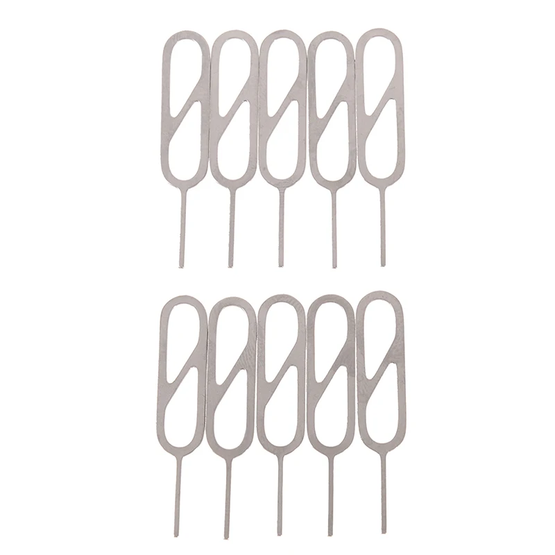 10pcs Metal SIM Card Tray Removal Eject Pin Key Tool Needle For IPhone For Oppo For Vivo For Xiaomi