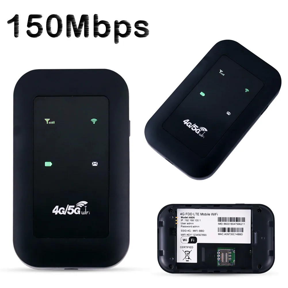 Eatpow 4G Pocket Wifi Router 150Mbps Modem Mobiele Wifi Hotspot Draadloze Mifi Modem Router Simkaart Slot