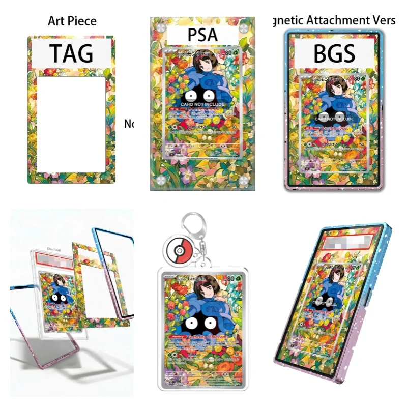 Art Display for Pokemon  Ascended Heroes Erika's Tangela Anime Expand Art Fans Gift Recyclable Acrylic Protective Case Keychain